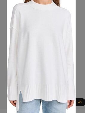 Free People Phoebe Pullover XS oversized boxy tunic style soft lg sleeve